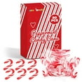 thumbnail image 1 of 4E's Novelty 50 Pack Christmas Mini Individually Wrapped Candy Canes, Red and White Peppermint Candy Canes, 1 of 8