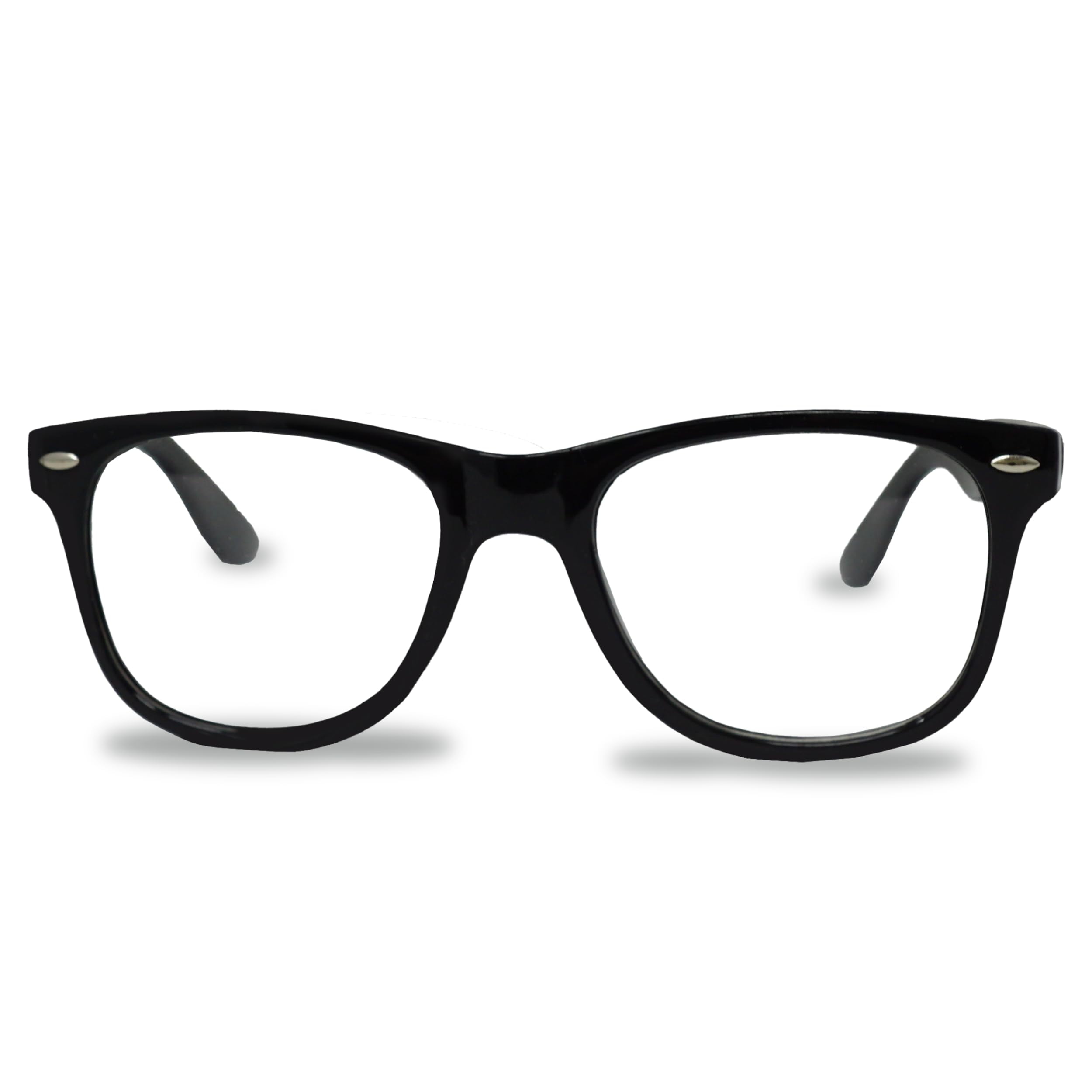 4E s Novelty Nerd Glasses for Women Men Perfect Non Prescription Fake Glasses with Black Frame Clear Lenses Fake Glasses Nerd Costume Accessory Walmart