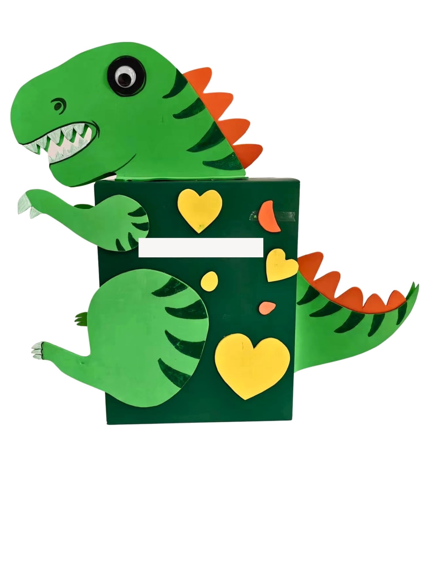4E’s Novelty DIY Dinosaur Valentine Card Box Craft Kit Classroom Valentine Party Activity for Kids
