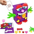 thumbnail image 1 of 4E’s Novelty DIY Monster Valentine Card Box Craft Kit, Classroom Mailbox Activity for Kids, 1 of 9