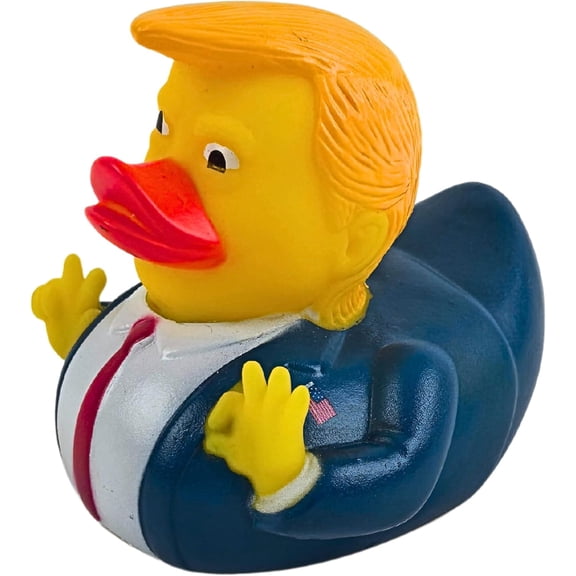 4E's Novelty Donald Trump Rubber Duck 3.15" Funny Trump Duck for Bath, Office & Jeep Gifts