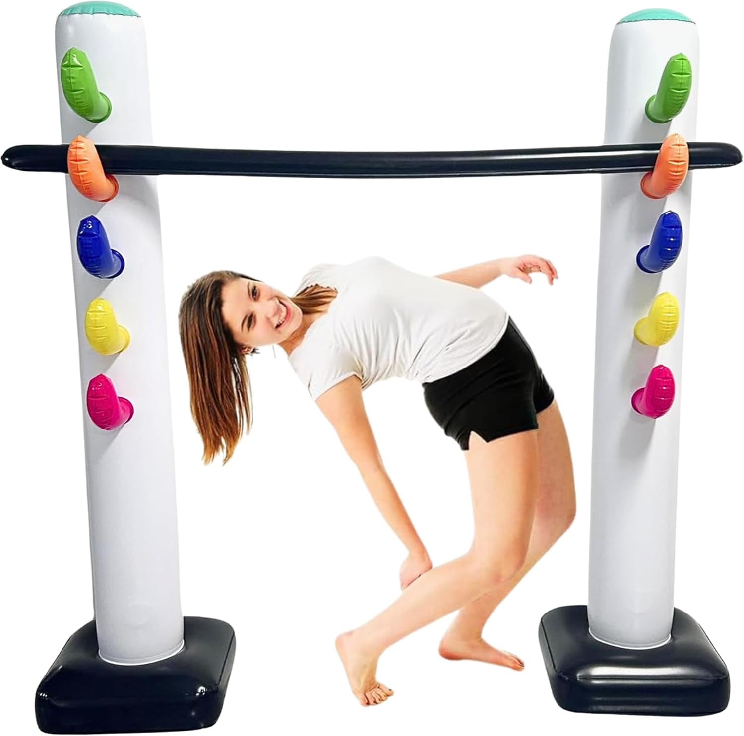 4E's Novelty Inflatable Limbo Game, 62" Limbo Stick for Kids & Adult Party Fun