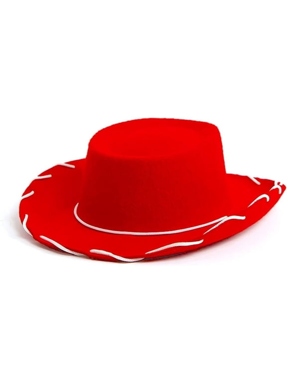 4Es Novelty Red Toddler Cowgirl Hat - Boys & Girls Red Cowboy Hat for Halloween Costume for Toddler Cowboy Outfit, Ages 3-6