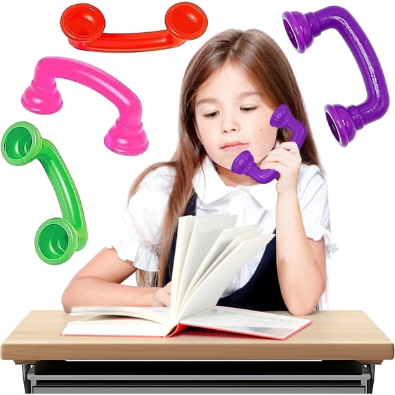 4E's Novelty Whisper Phones for Kids 16 Pack Auditory Feedback Reading Tools