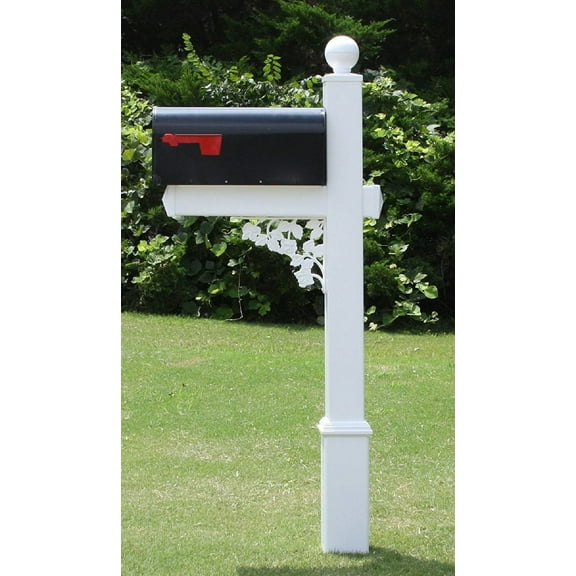 4Ever Products The Truman System White Galvanized Steel Mailbox, Rust Resistant