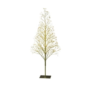 4' Pre-Lit Starburst Tree with 500 Warm White Twinkling LED Lights, by Holiday Time
