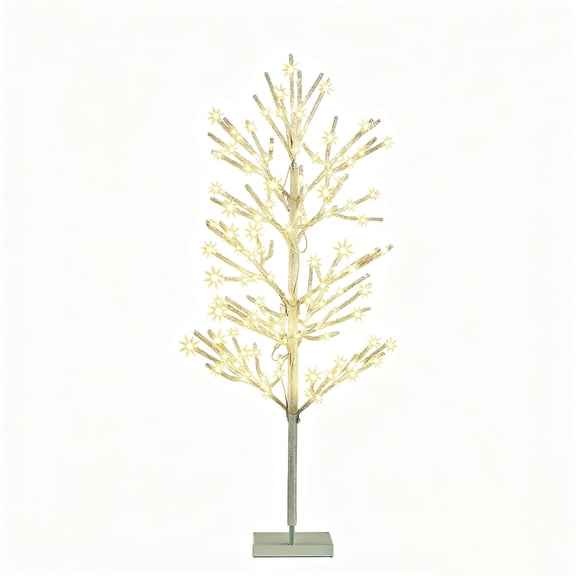 4 - FOOT Twinkle LED Ice Branches Tree, 136 warm white LED lights, By My Texas House