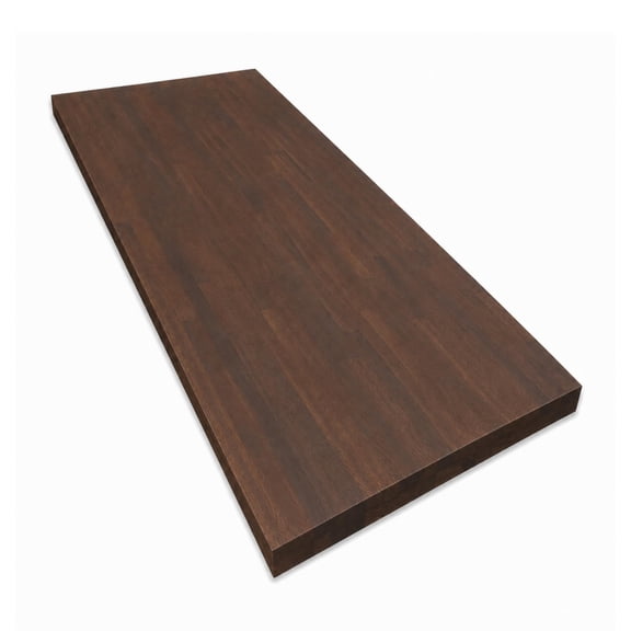 4FT Acacia Butcher Block Countertop (48" x 25" x 1.5"), Walnut Oiled Solid Wood Table Top for Kitchen Counter, Laundry Room, Workbench, Desktop