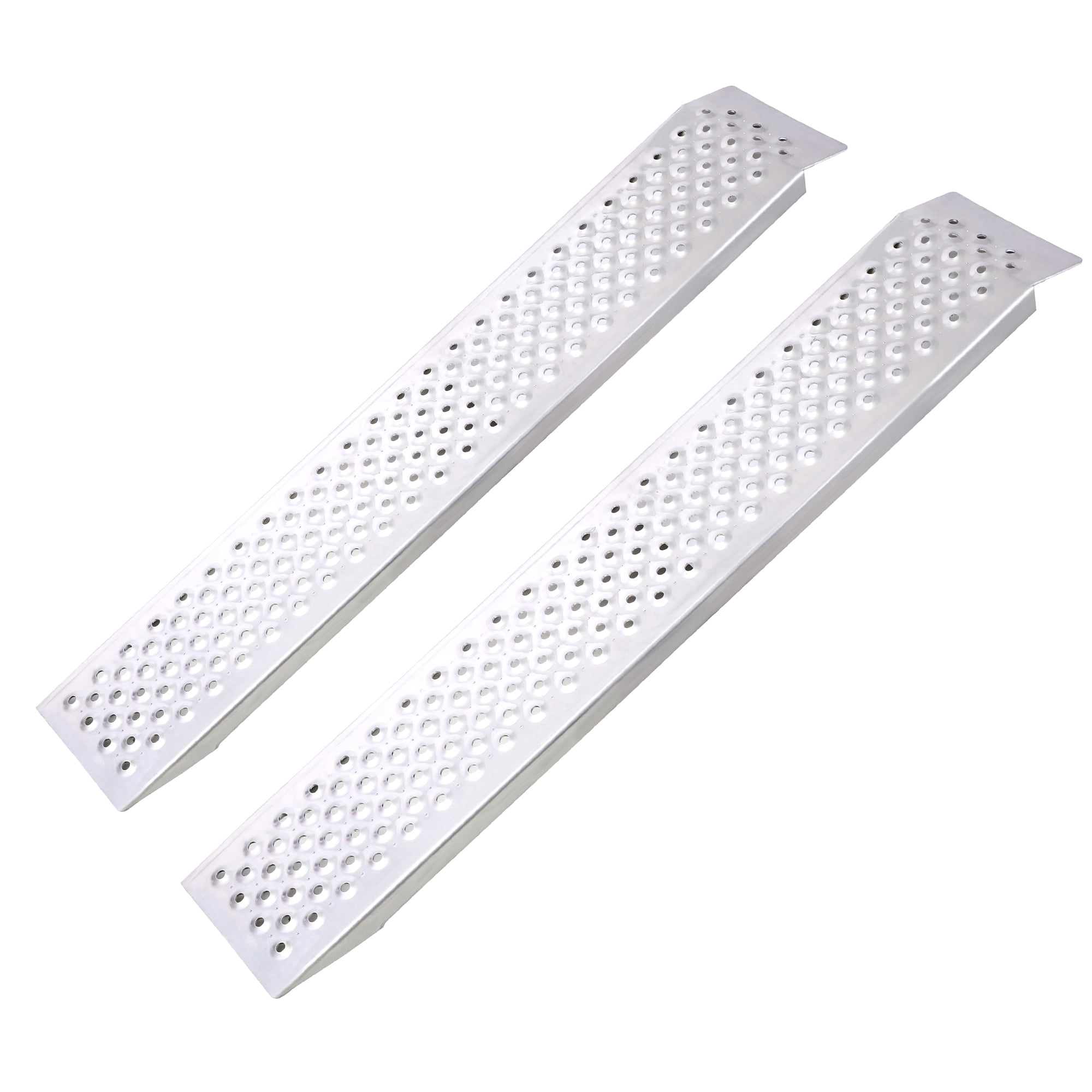 4FT Aluminum Shed Ramps 2PC, 880 Lbs Capacity Outdoor Loading Ramps ...