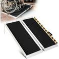 thumbnail image 1 of 4FT Aluminum Wheelchair Ramp, Portable for Stairs & Cars, 800 lbs Capacity with Non-Slip Surface, 1 of 7