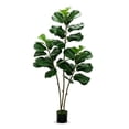 thumbnail image 1 of 4FT Artificial Fiddle Leaf Fig Tree, Tall Faux Ficus Tree, Artificial Plants for Home Office Decor, 1 of 8