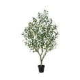thumbnail image 1 of 4FT Artificial Olive Tree in Pot, Artificial Olive Plants with Fruits, Realistic Indoor Outdoor Plants for Home Decor Housewarming Gift, 1 of 7