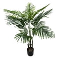 thumbnail image 1 of 4FT Artificial Palm Plants, Artificial Palm Tree in Pot for Home Decor Indoor Outdoor, 1 of 5