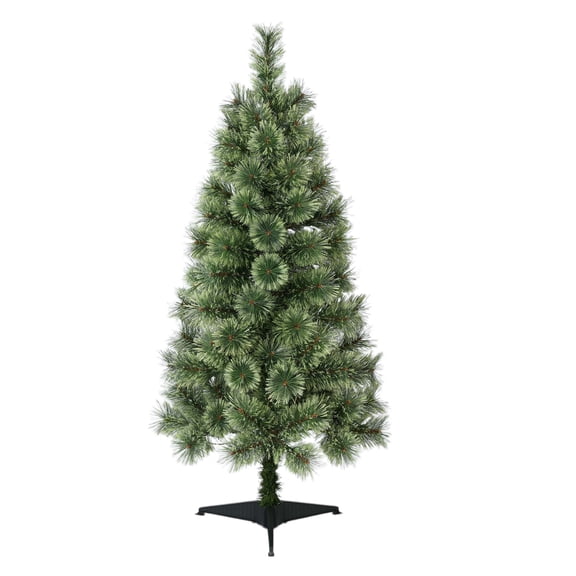 4' Pre-Lit Canadian Cashmere Green Artificial Christmas Tree with 50 Warm White LED Lights and Stand, by Holiday Time