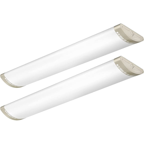 4FT Dimmable LED Kitchen Puff Ceiling Light 40W 4000K, 2 Pack