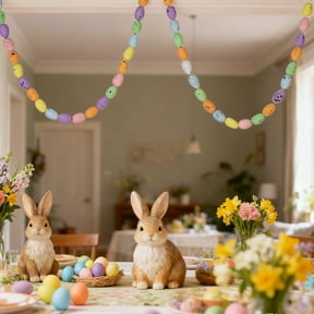 4FT Easter Egg DIY Wreath Accessories Spotted Eggs Colorful Foam Easter Decorations