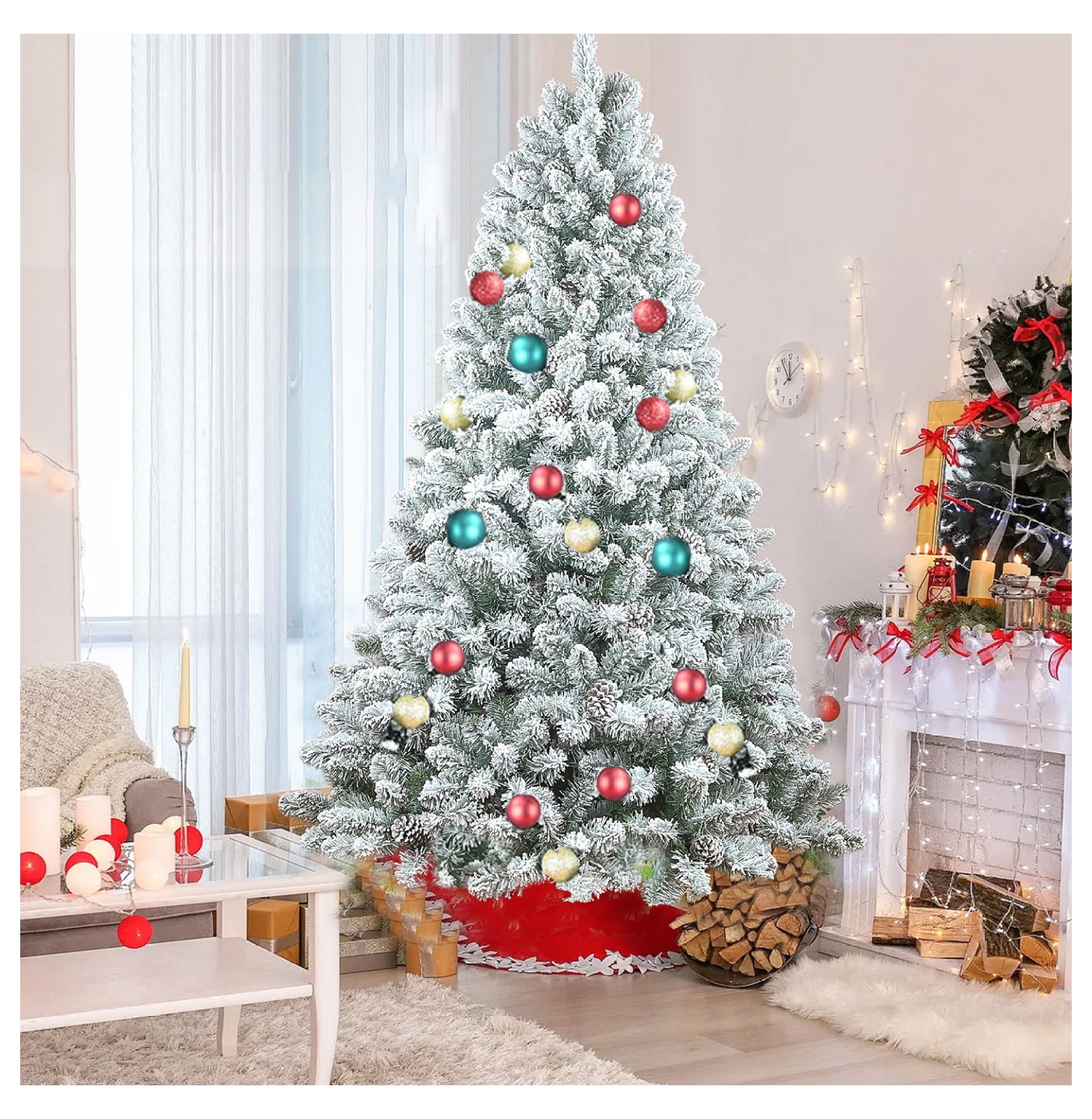 4 Ft Flocked Christmas Tree
