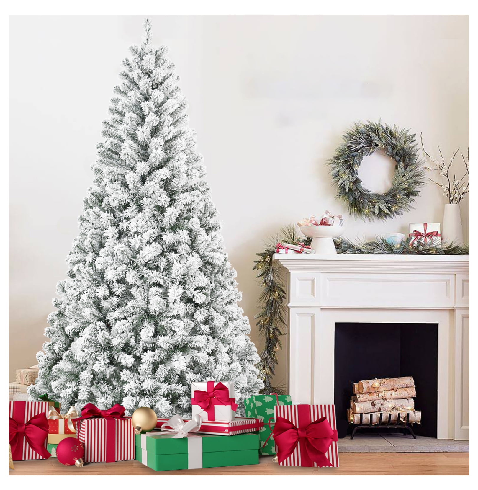 4 Ft Flocked Christmas Tree