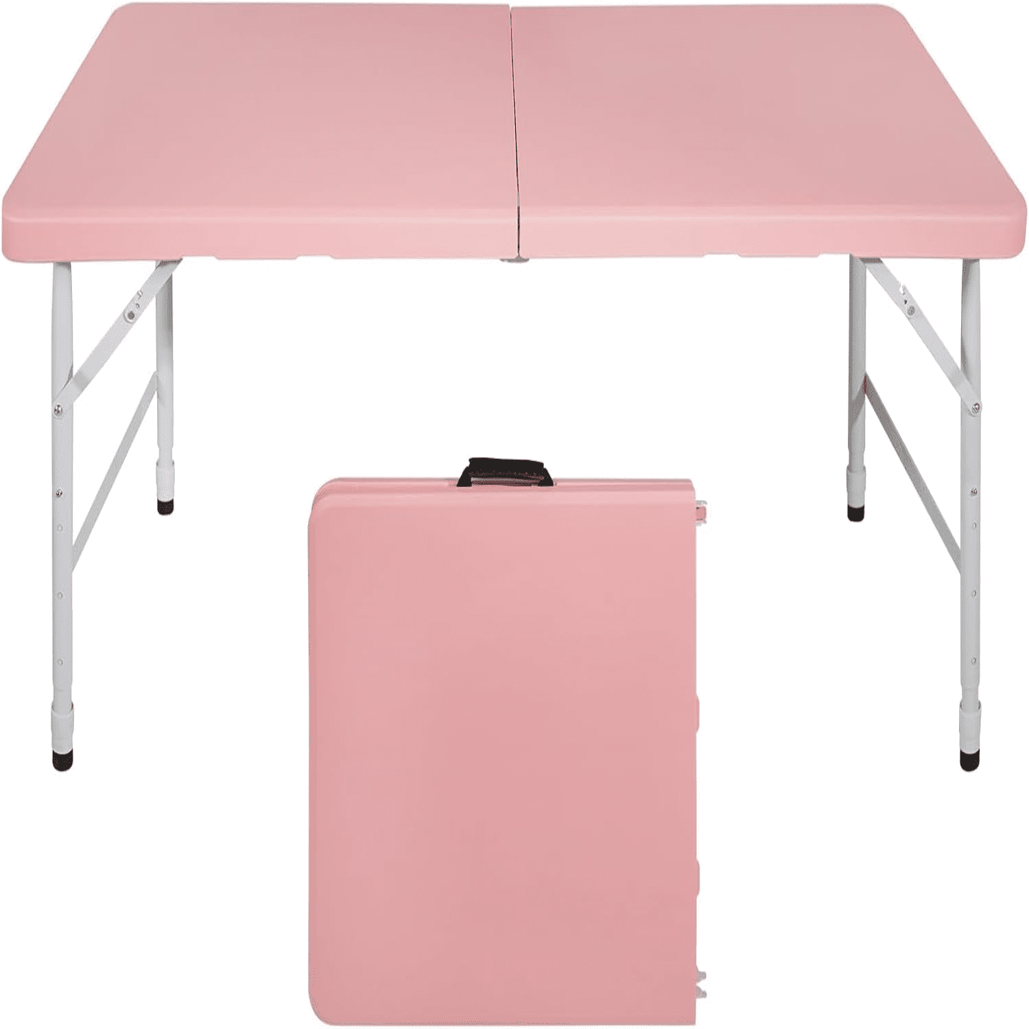 4FT Folding Table Small Foldable Outdoor Table with Handle Portable