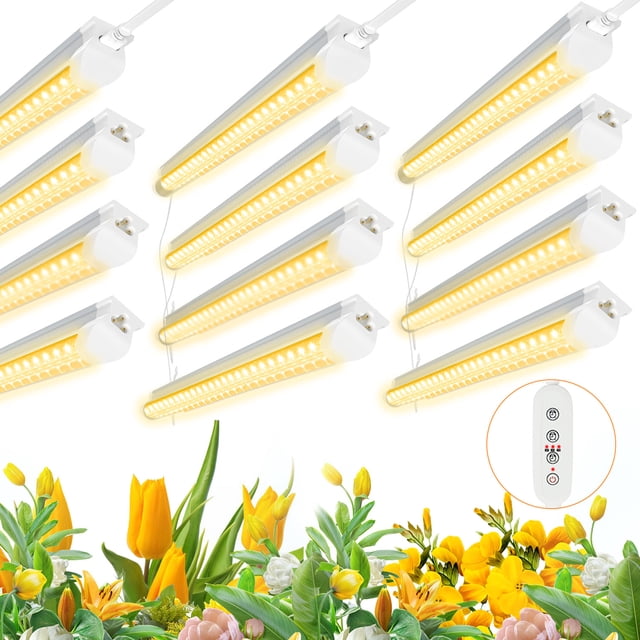 4FT LED Grow Light, Full Spectrum Plant Growing Lamp, 3000K Warm White ...