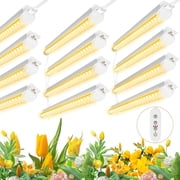 CNSUNWAY 4FT LED Grow Light, 40W Full Spectrum Plant Growing Lamp, 3000K Warm White, 12 Pack