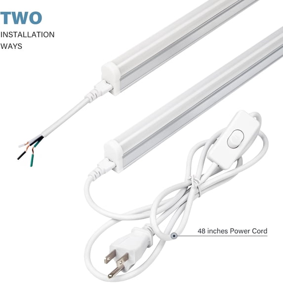 4FT LED Utility Shop Lights, 8 Pack T5 Integrated Fixtures, 20W 2200LM ...