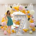 thumbnail image 1 of ZFUNBO 4FT Light Up Marquee Numbers, Warm LED Large Lighted Marquee Number 7 for 17th 27th 70th Birthday Decoration, Giant Mosaic Light up Number Balloons Anniversary Party Wedding Decoration, 1 of 10