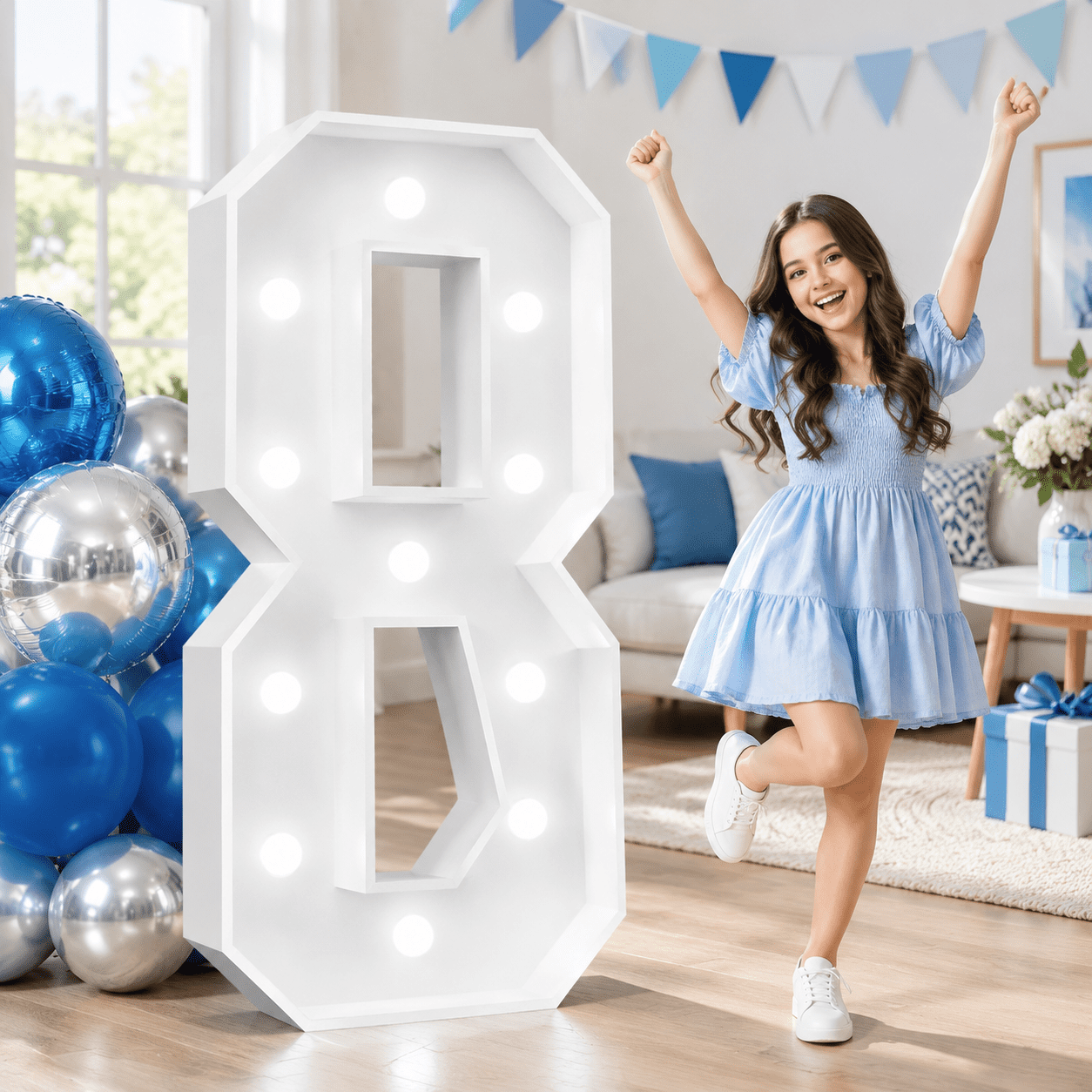 4FT Light Up Letter & Neon Sign with Warm & Cool White LED Lights ...