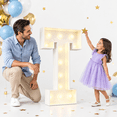 4FT Light Up Marquee Letter T, Easy-Assemble Decor for Parties and ...