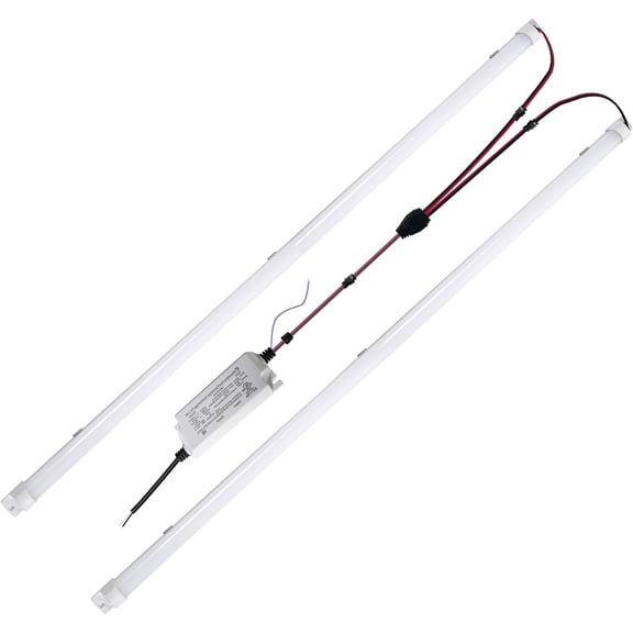 4FT Magnetic LED Troffer Retrofit Kit, 2x4 FT LED Retrofit Kit,36W,5000K Daylight White,Super Bright 5400LM,0-10V Dimmable,T8 T10 T12 Fluorescent Replacement,UL Cert,Quick Easy Install