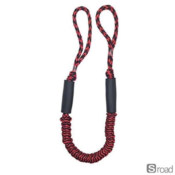 4FT Marine Bungee Dock Line With Float, Heavy Duty Elastic Mooring Rope For Boat Jetski, Shock Absorbing For Dock Boat Bump Guard