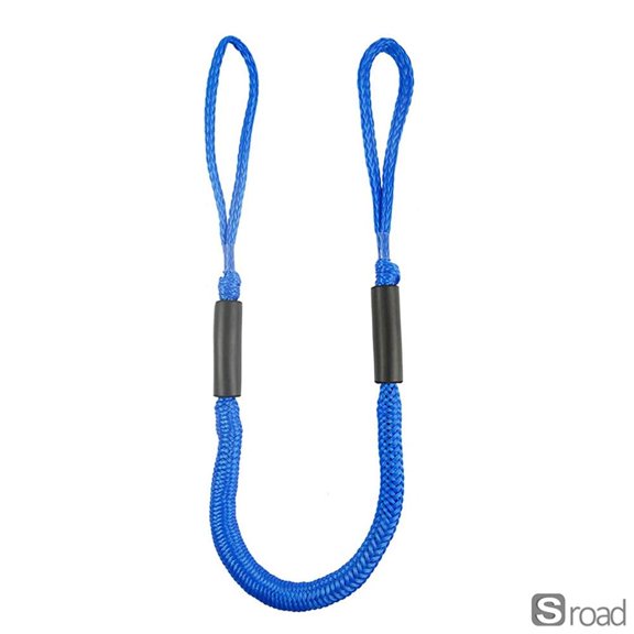 4FT Marine Bungee Dock Line With Float, Heavy Duty Elastic Mooring Rope For Boat Jetski, Shock Absorbing For Dock Boat Bump Guard