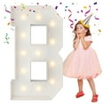 thumbnail image 1 of 4FT Marquee Light Up Letters, Large Marquee Letters, Mosaic Balloon Frame Letters Big Letters For Engagement Wedding Decorations Birthday Party Backdrop Decor, Balloon Arch Kit Letter B, 1 of 1