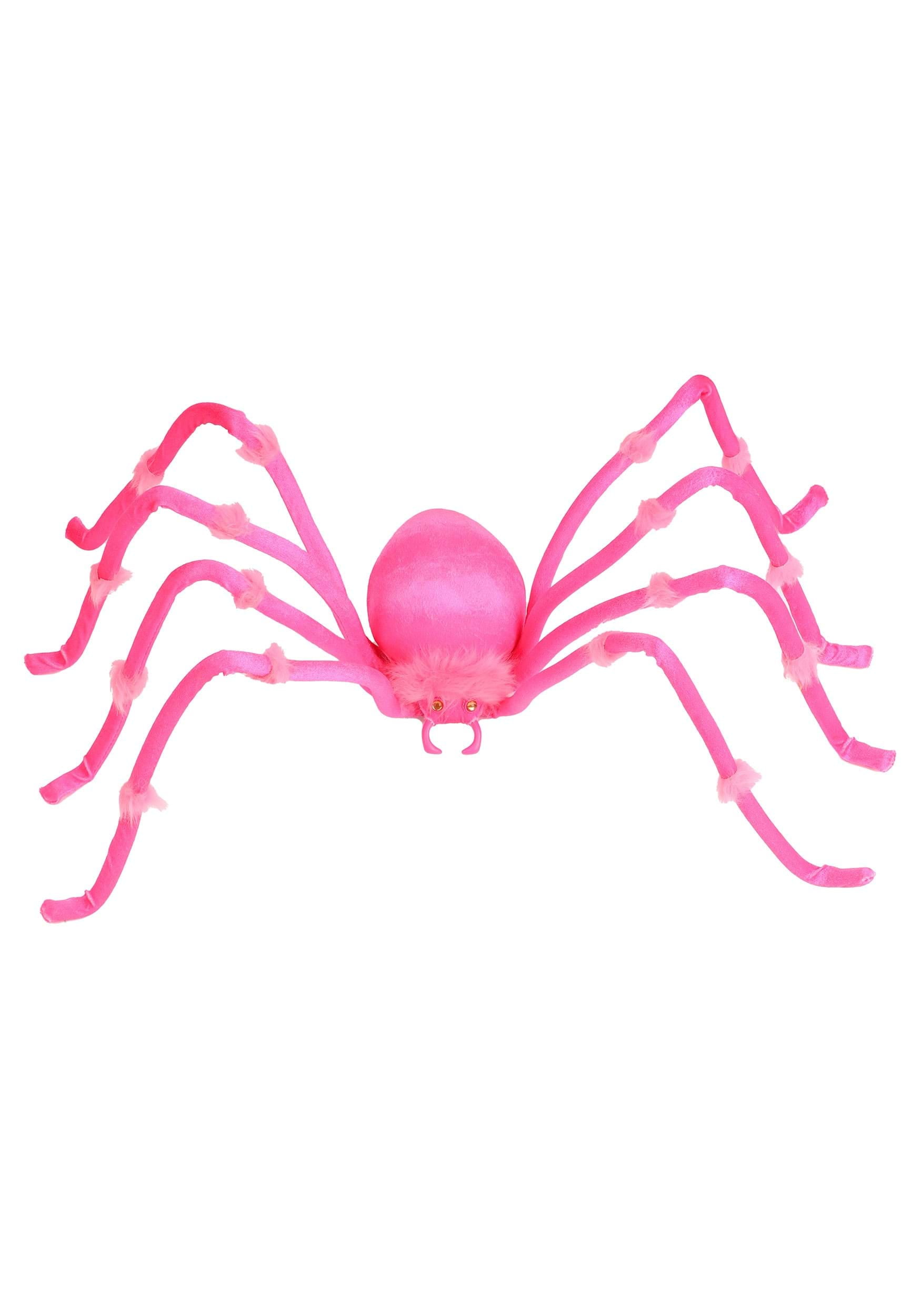 置物 pink spider 4FT Plush Neon Pink Spider Decoration - Walmart.com