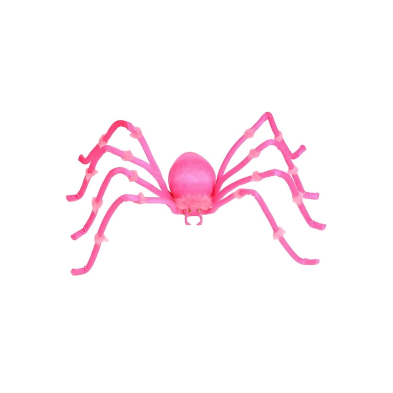 4FT Plush Neon Pink Spider Decoration - Walmart.com
