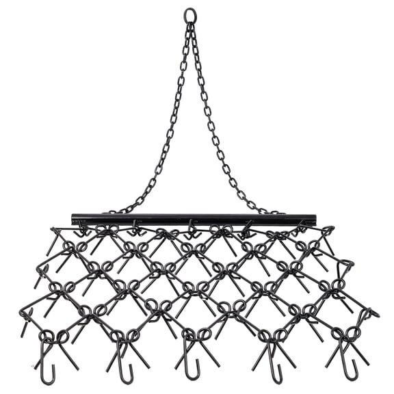 4FT x 4FT Black Coated Steel Drag Harrow with Six Rows of Teeth for Efficient Lawn Grooming and Preparation