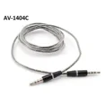thumbnail image 1 of 4Ft 3.5Mm (1/8") 4-Pole 3-Ring Trrs Clear Jacket Male/Male Audio Cable, Av-1404C, 1 of 3