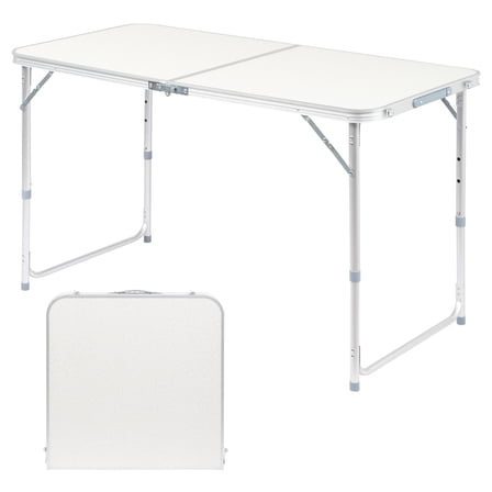 4Ft Portable Multipurpose Folding Table White