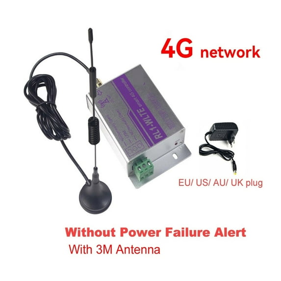 4G 1CH GSM Relay Switch RL1 Wireless Remote Garage Gate Opener Access Controller Via SMS