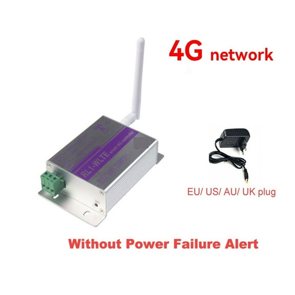 4G 1CH GSM Relay Switch RL1 Wireless Remote Garage Gate Opener Access Controller Via SMS