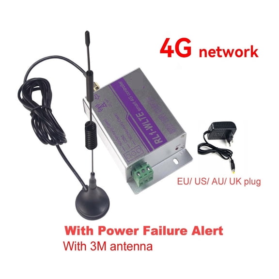 4G 1CH GSM Relay Switch RL1 Wireless Remote Garage Gate Opener Access Controller Via SMS