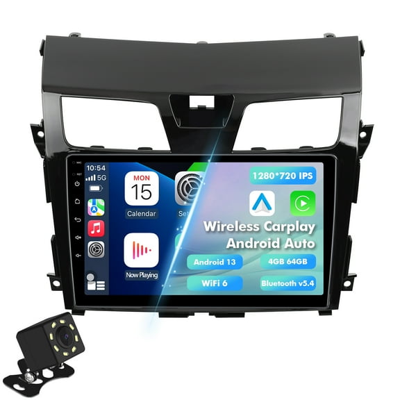4G 64G Android 13 Car radio for Nissan Altima 2013-2015 Multimedia Stereo Wireless Carplay Android Auto Autoradio Navigation GPS WIFI Mirror link Camera FM BT
