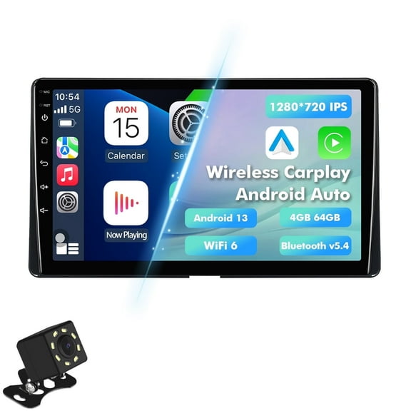 4G 64G Android 13 Car radio for Toyota Sienna 2004-2010 Multimedia Stereo Wireless Carplay Android Auto Autoradio Navigation GPS WIFI Mirror link Camera FM BT
