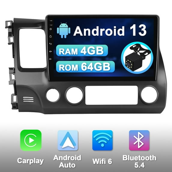 4G 64G Android 13 Car radio for Honda Civic 2006-2011 Multimedia Stereo Wireless Carplay Android Auto