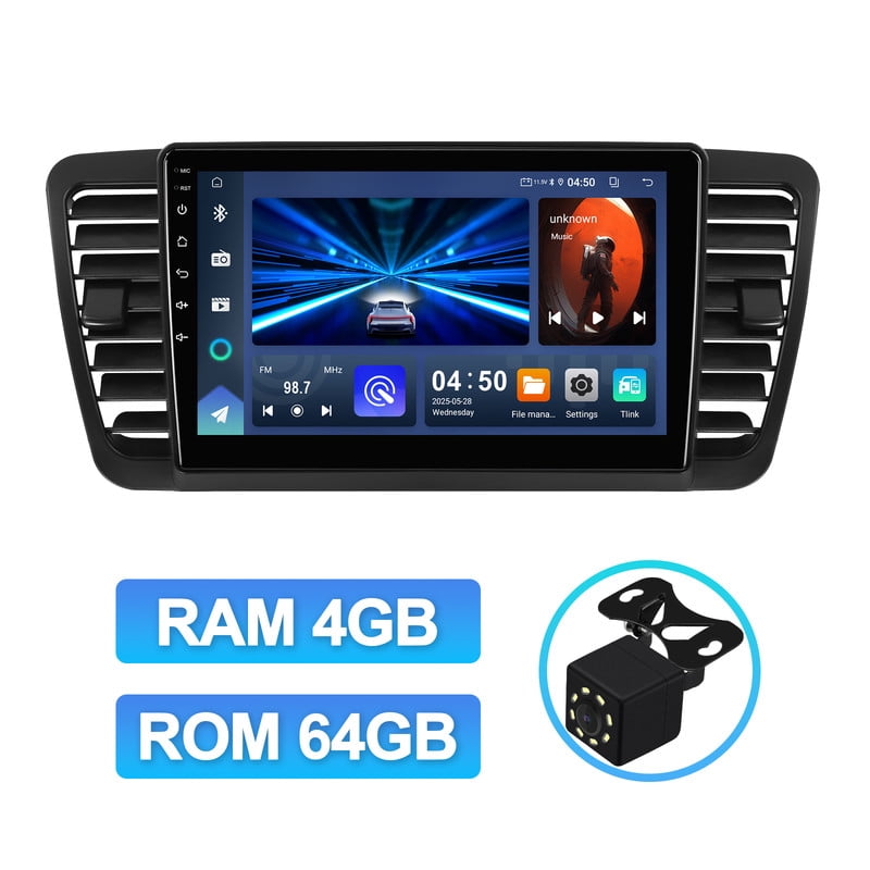 4G 64G Android 14 Car Stereo Radio for Subaru Legacy Outback 2005-2009 ...