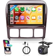 4G+64G Car Radio for Mercedes Benz S Class W220 S280 S320 S350 S400 S430 S500 S600 AMG 1998-2005, Car Stereo Wireless Carplay Android Auto 9 Touchscreen GPS -WiFi Mirror Link