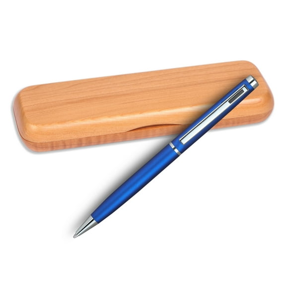 4G Ball Pen - Blue with Black Accents with Single Gift Box Maple