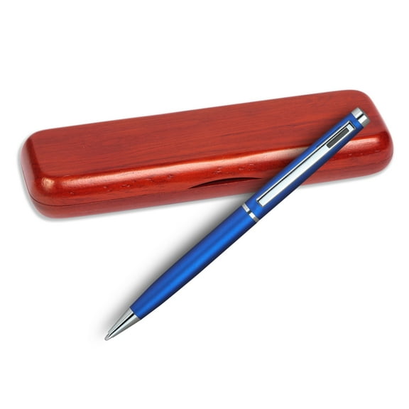 4G Ball Pen - Blue with Black Accents with Single Gift Box Rosewood