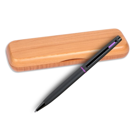 4G Ball Pen - Matt Black with Pink Accents with Gift Single Box Maple