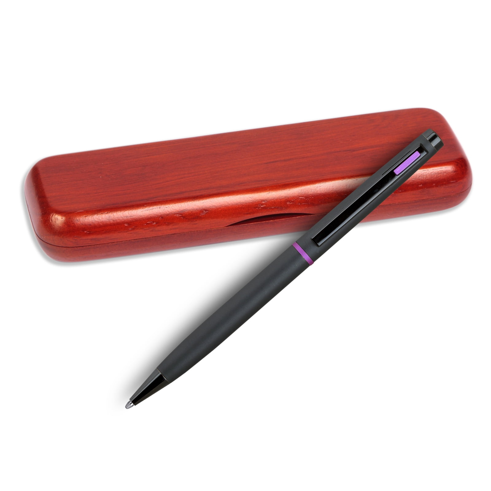 4G Ball Pen - Matt Black with Pink Accents with Gift Single Box Rosewood